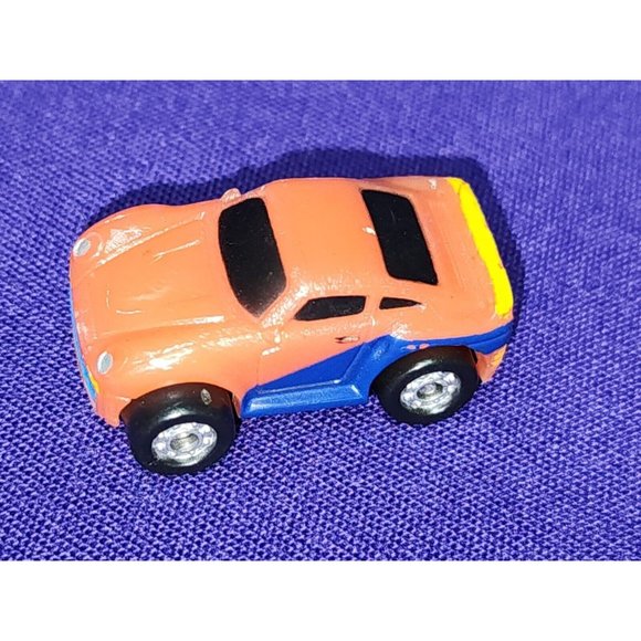 Retro Micro Machines Funrise Plastic Porsche 959 Sports Car Orange Blue - Picture 1 of 8